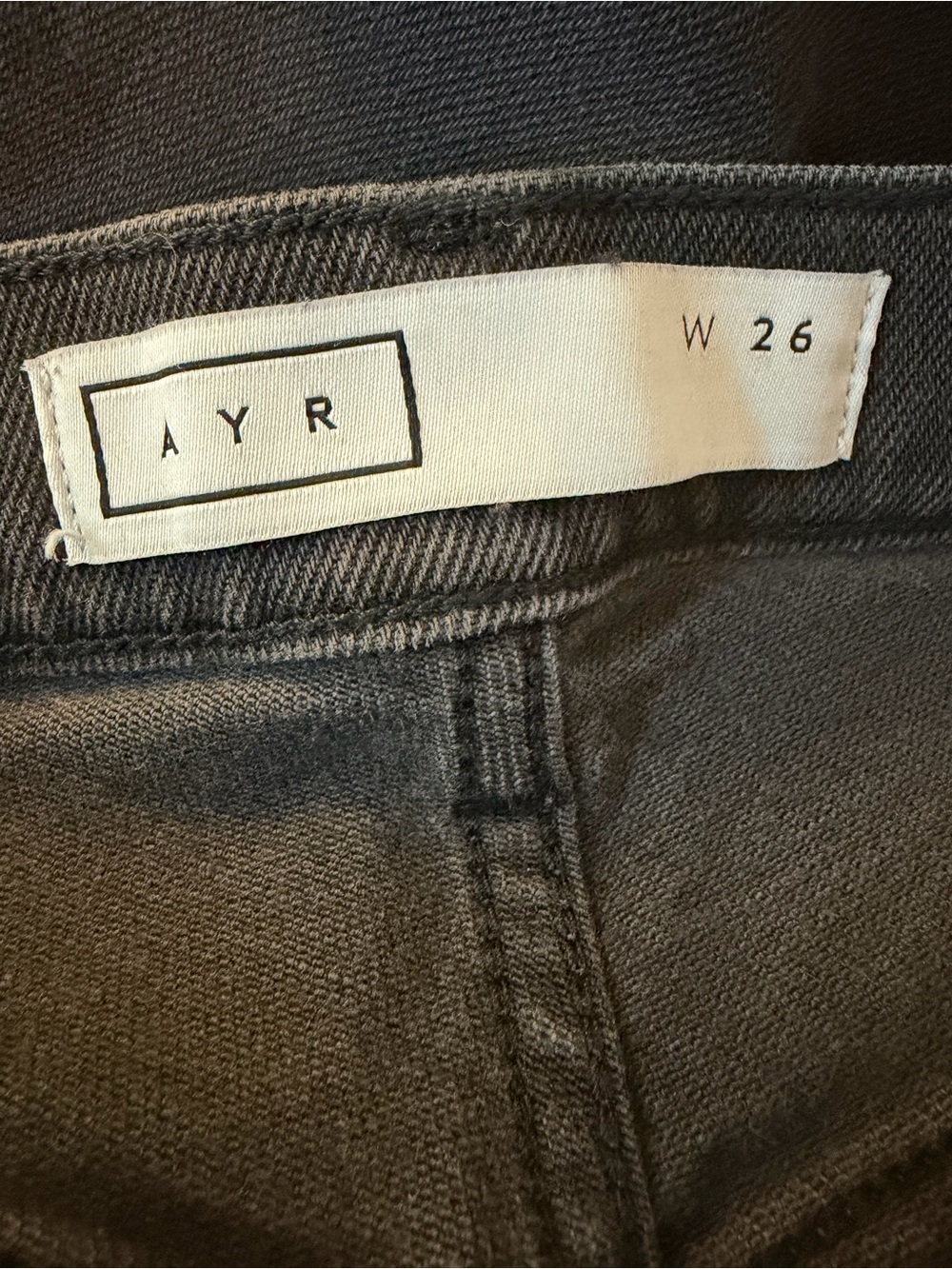 AYR The Yes Yes Yes Jeans in Washed Black, Size 26 - Picture 7 of 9